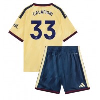 Dres Arsenal Riccardo Calafiori #33 Rezervni za djecu 2026-27 Kratak Rukav (+ kratke hlače)